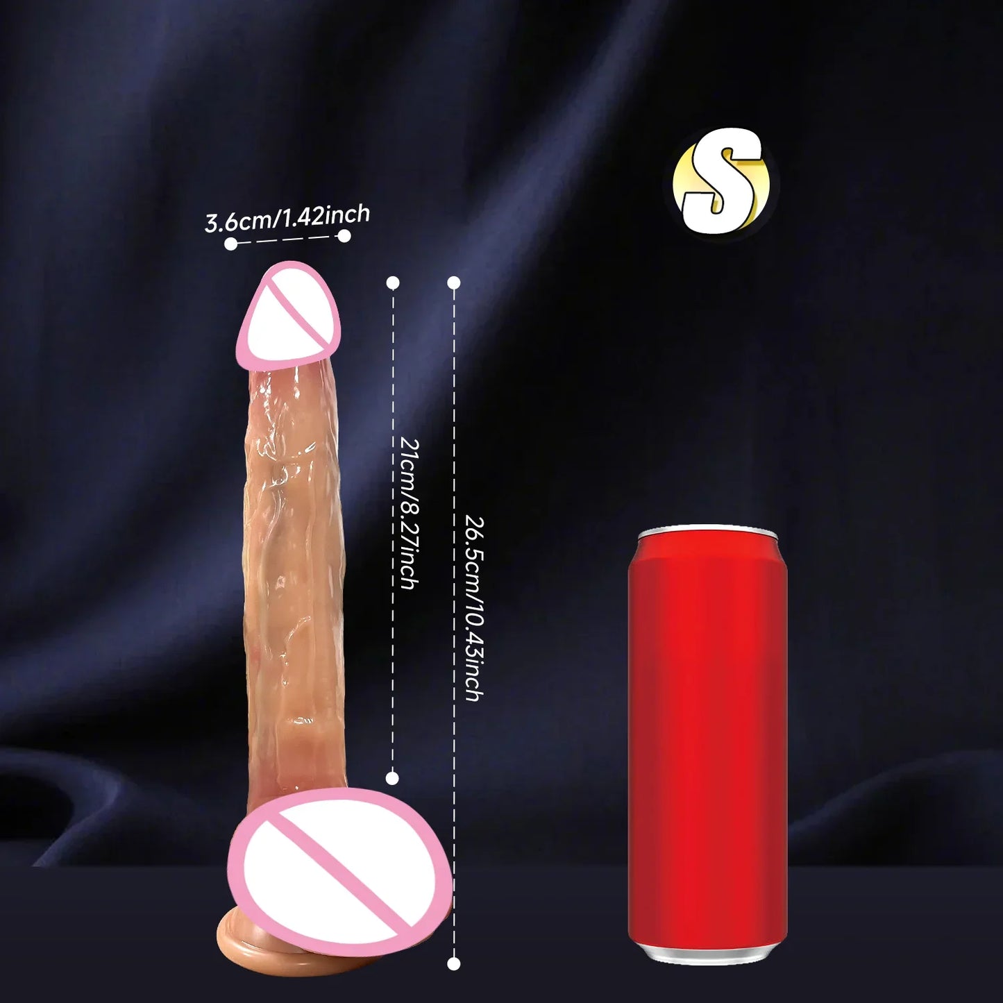 Realistic Big Dildo With Suction Cup