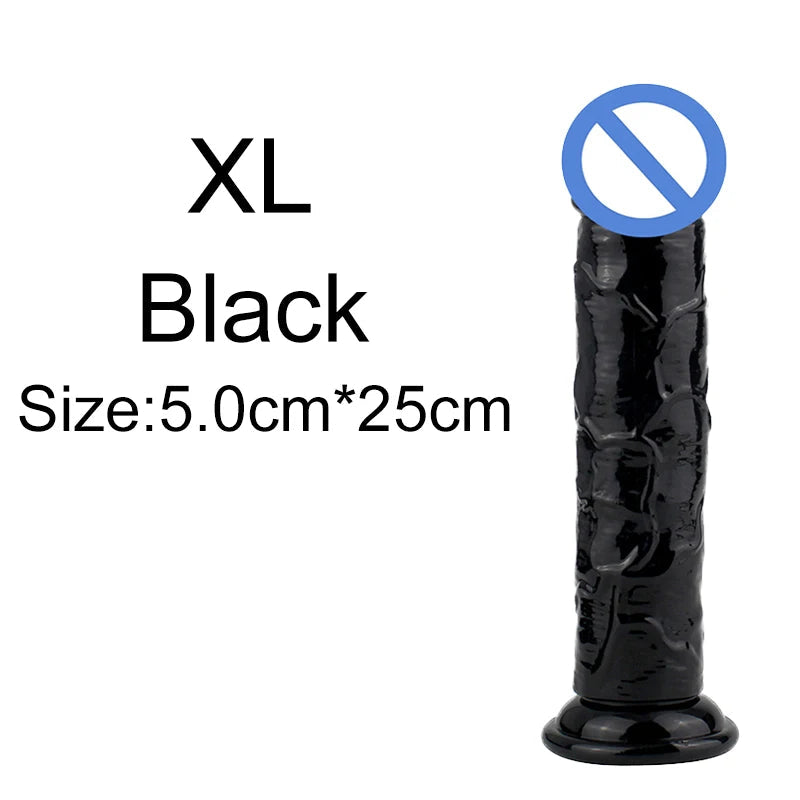 5 Colors Dildo With Suction Cup Simifo