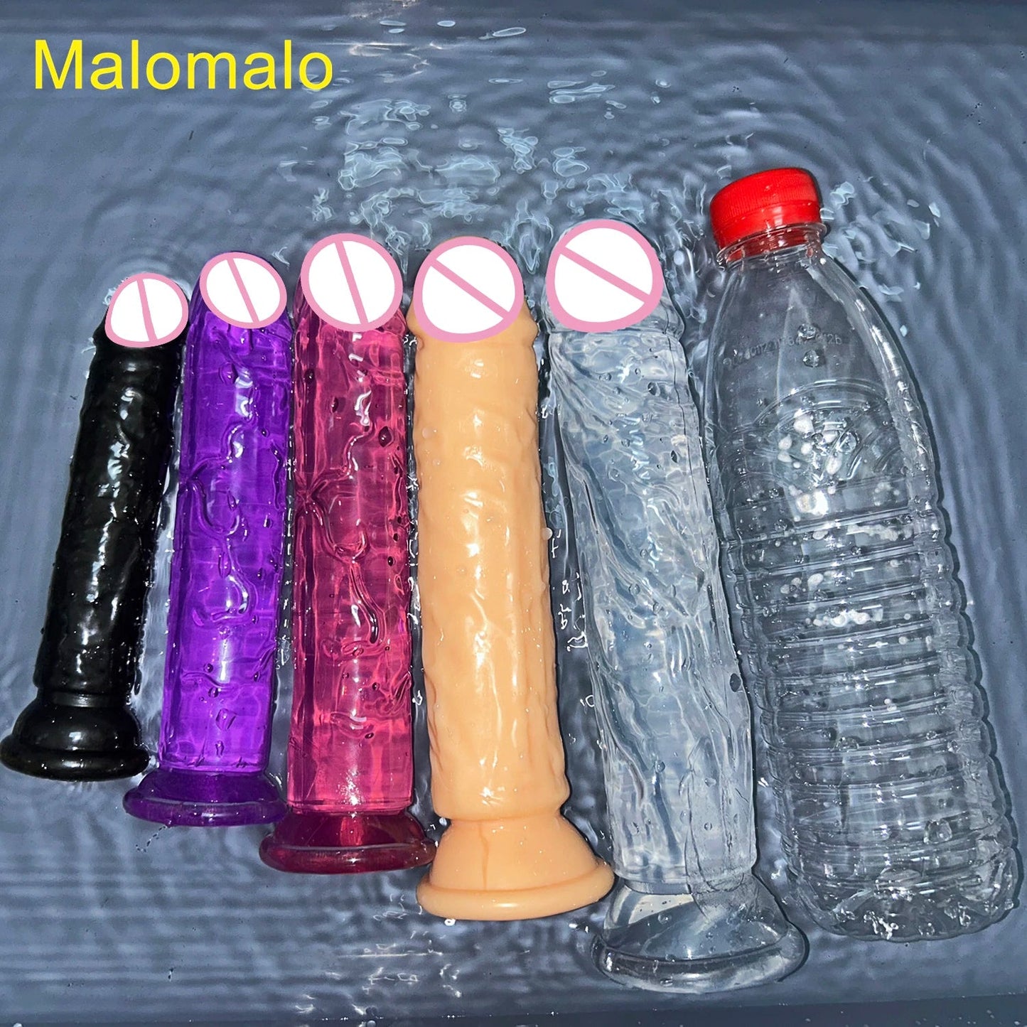 5 Colors Dildo With Suction Cup Simifo