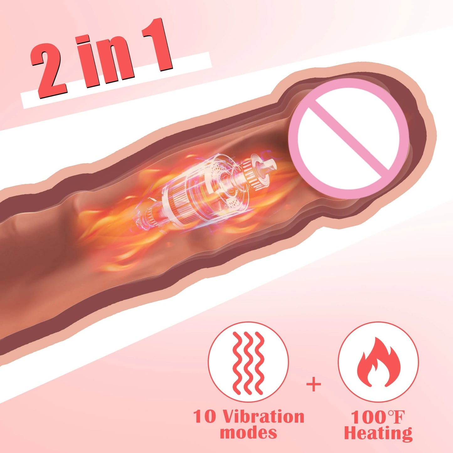 Realistic Vibrate Dildo - 10 Modes