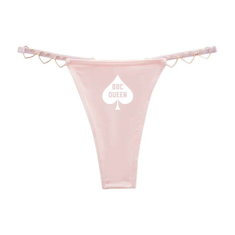 Queen of Spades Thong - Sexy Low Rise Cotton Thong
