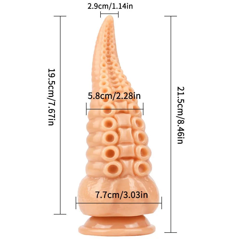 Crystal Octopus Tail Transparent Soft Butt Plug Simifo