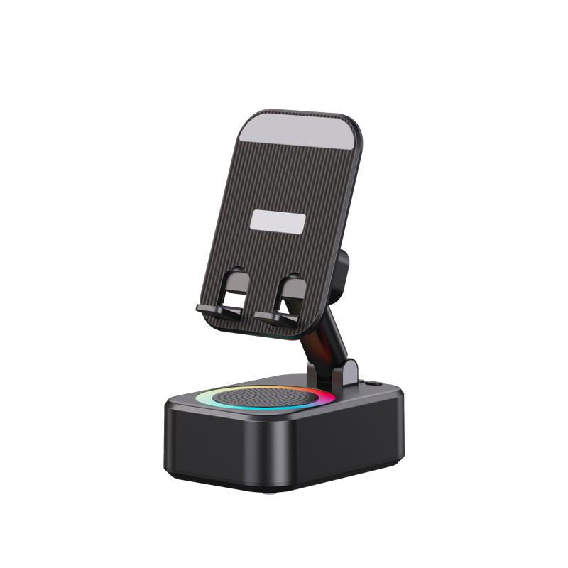 FUDUOO Wireless Bluetooth Speaker with Phone Stand, HD Surround Sound, Wireless Speaker with Adjustable & Foldable Phone Holder, 6H Playback Time, Compatible with Iphone/Ipad/Samsung, Etc.