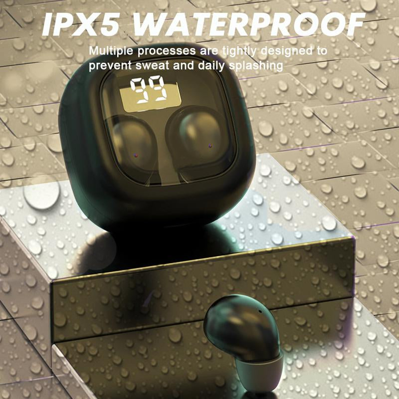 Lnvisible Secure Mini Blvetooth Earbuds Low Profile Micro Tiny Discreet Hidden Earbuds for Work Small Headphones, Invisible Sleep Wireless Earphone