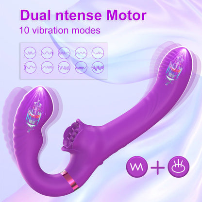 Double Ended G-Spot Dildo Vibrator Simifo