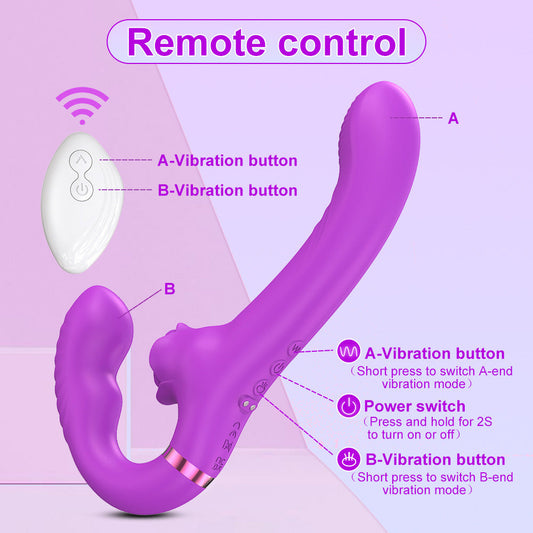 Double Ended G-Spot Dildo Vibrator Simifo