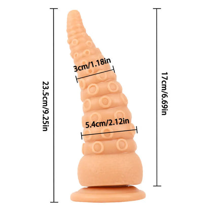Crystal Octopus Tail Transparent Soft Butt Plug Simifo