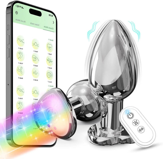 Butt Plug With Backlight App Remote Control