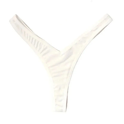 Women's V-Waist Sports Thong - Sexy Breathable G-String | Low Rise Elastic Bikini Panties