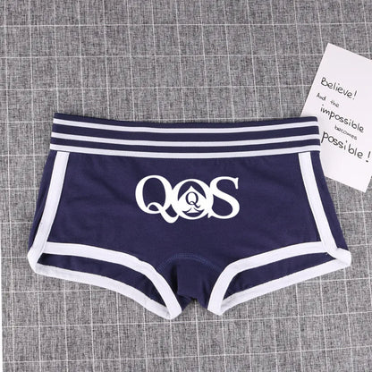 Queen of Spades Cotton Boyshort - Women's Breathable QOS Underwear | Cute Comfortable Panties
