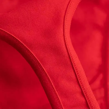 HOT WIFE Red Cotton Seamless Thong - Soft Invisible Breathable Sport Underwear | Women's Lingerie