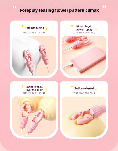 Sucking & Vibrating Nipple Clamps Simifo