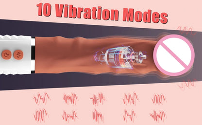 Realistic Vibrate Dildo - 10 Modes