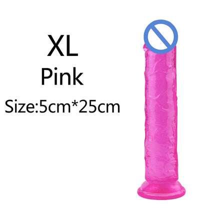 5 Colors Dildo With Suction Cup Simifo