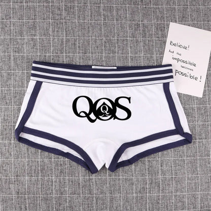 Queen of Spades Cotton Boyshort - Women's Breathable QOS Underwear | Cute Comfortable Panties