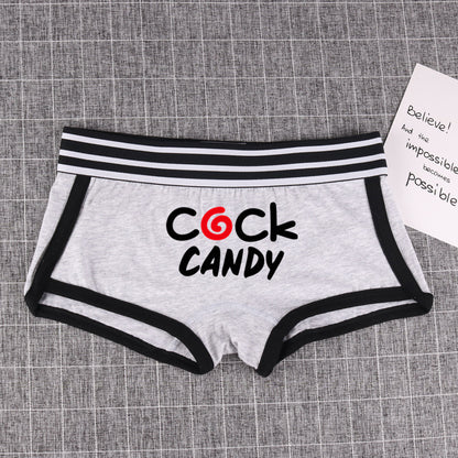 COCK CANDY Women's Cotton Boxer Shorts - Breathable Boyshort Panties | Comfortable Intimates