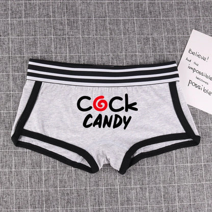 COCK CANDY Women's Cotton Boxer Shorts - Breathable Boyshort Panties | Comfortable Intimates