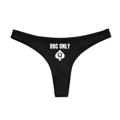 Sexy Queen of Spades G-String Thong - BBC ONLY Cotton Underwear | Soft Lingerie for Women