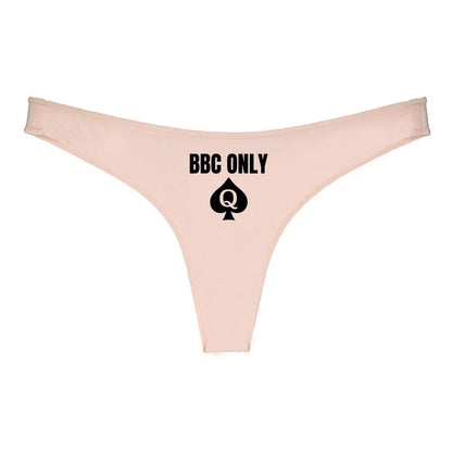 Sexy Queen of Spades G-String Thong - BBC ONLY Cotton Underwear | Soft Lingerie for Women