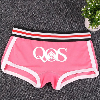 Queen of Spades Cotton Boyshort - Women's Breathable QOS Underwear | Cute Comfortable Panties