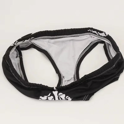 Halloween Skull Cartoon Underwear - Finger Bones Hip-Lifting Thong for Women