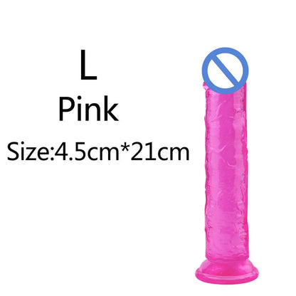 5 Colors Dildo With Suction Cup Simifo