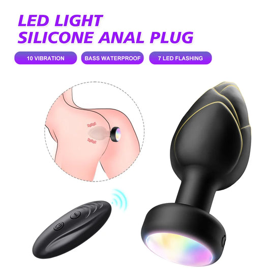 LED Colorful Light Butt Plug