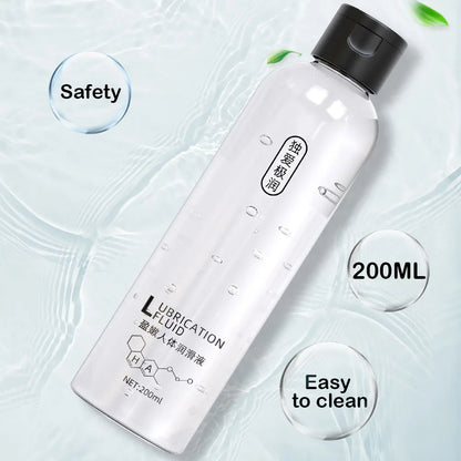 Water-Based Personal Lubricant - Safe Intimate Gel for Women, Men & Couples (200ml/500ml)