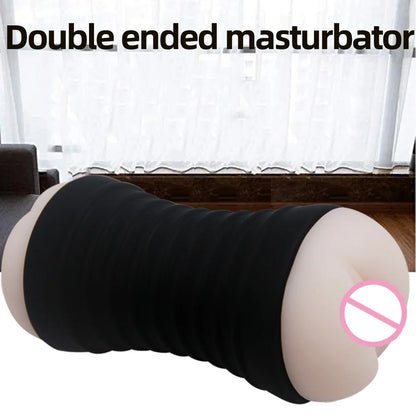 Realistic Vagina & Anal Male Masturbator Cup - Pocket Pussy Stroker | Men's Adult Pleasure Toy