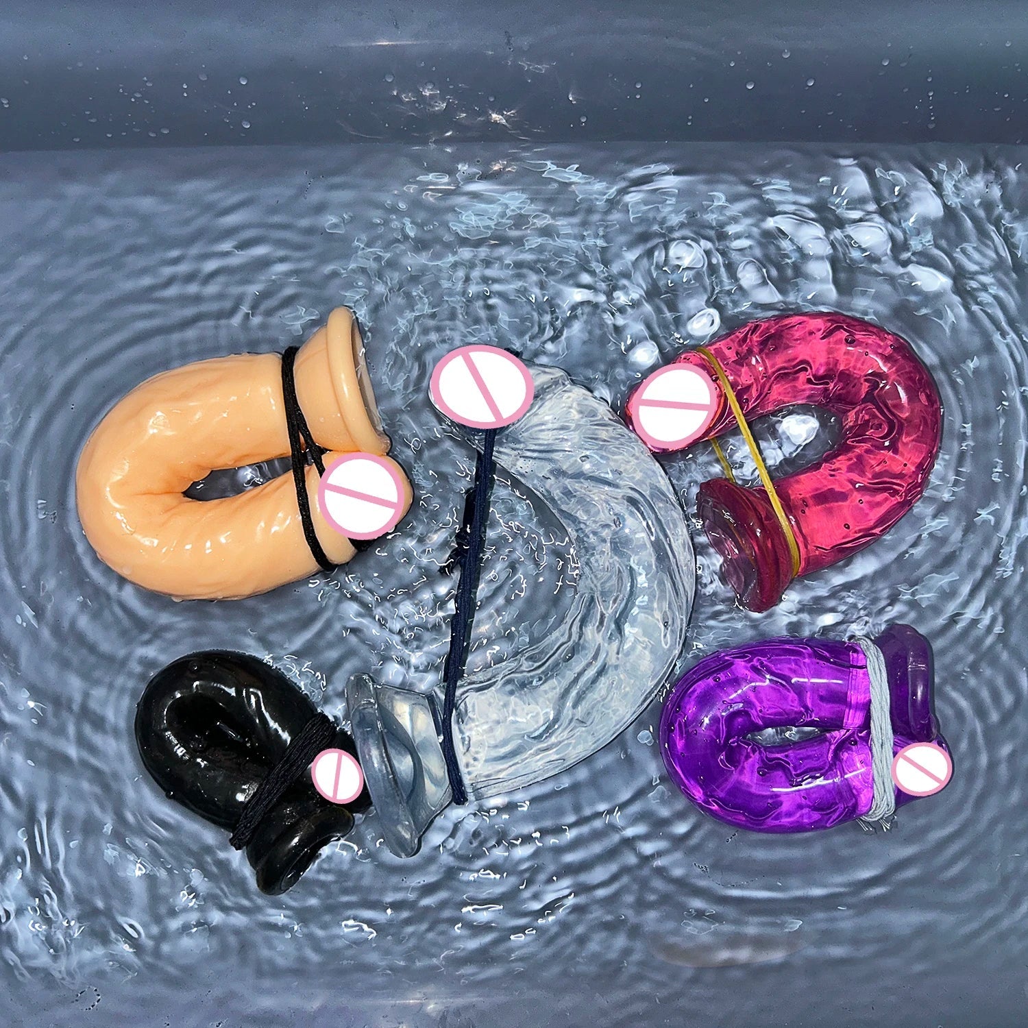 5 Colors Dildo With Suction Cup Simifo