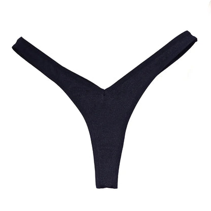 Women's V-Waist Sports Thong - Sexy Breathable G-String | Low Rise Elastic Bikini Panties