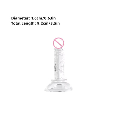 Realistic Dildo Clear Soft Lifelike Sex Toy with Vein Texture Penis for Vagina Anal Stimulation with Strong Suction Cup Adulttoy