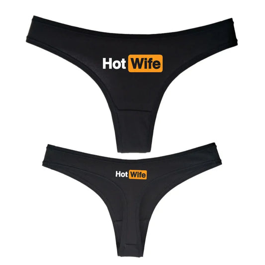 HOT WIFE Letters Women's Underwear - Seamless Low Waist Sports Panties | Traceless Fitness Brief