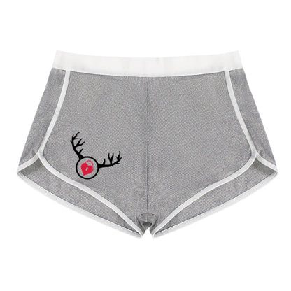 Cuckold Antlers Women's Boxer Shorts - Seamless Hip Lifting Sports Underwear | Solid Color Boyshort