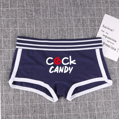 COCK CANDY Women's Cotton Boxer Shorts - Breathable Boyshort Panties | Comfortable Intimates