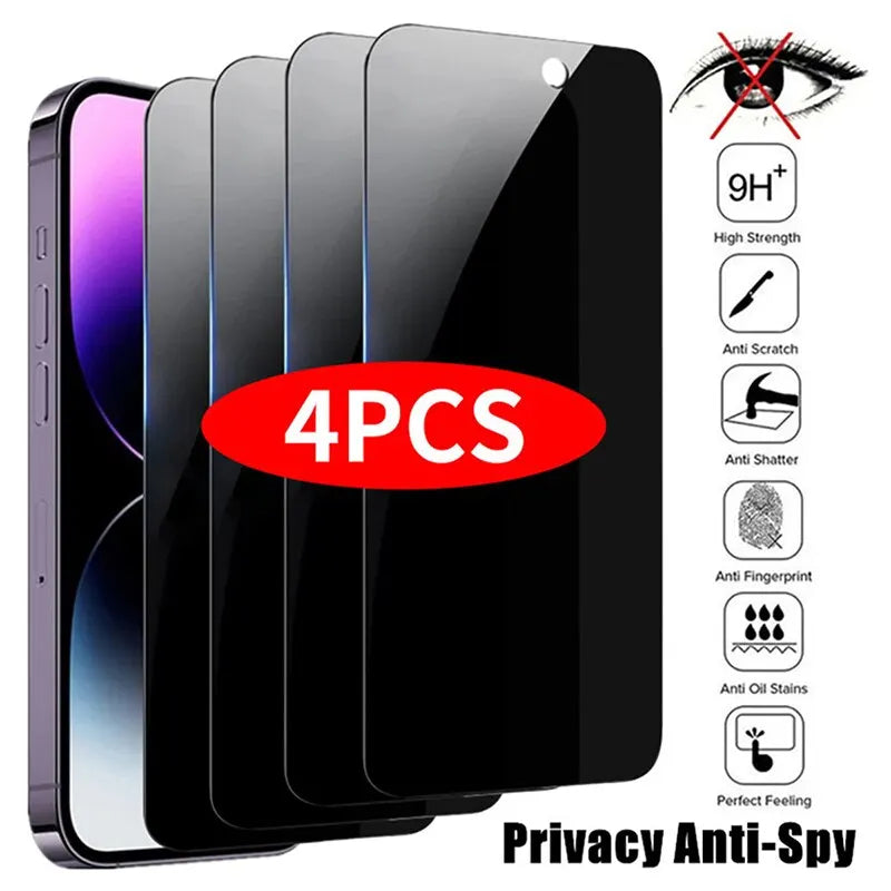4PCS Privacy Screen Protector For iPhone - Simifo