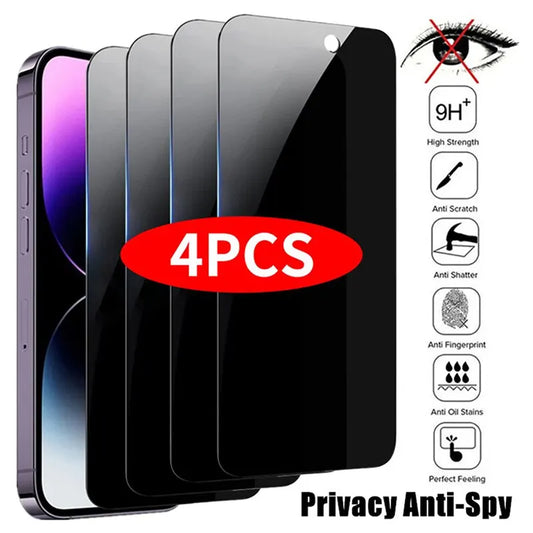4PCS Privacy Screen Protector For iPhone - Simifo