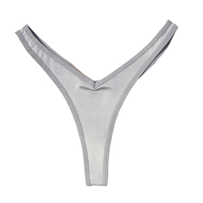 Women's V-Waist Sports Thong - Sexy Breathable G-String | Low Rise Elastic Bikini Panties