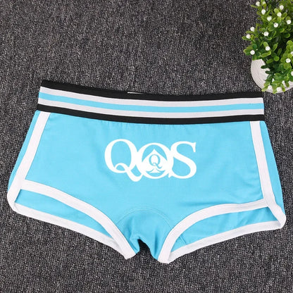 Queen of Spades Cotton Boyshort - Women's Breathable QOS Underwear | Cute Comfortable Panties