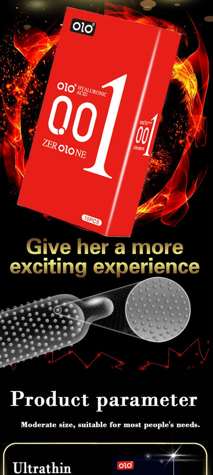 Ultra Thin Condoms - Ice & Fire Sensation (10 Pack)