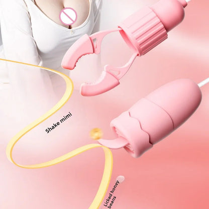 Sucking & Vibrating Nipple Clamps Simifo