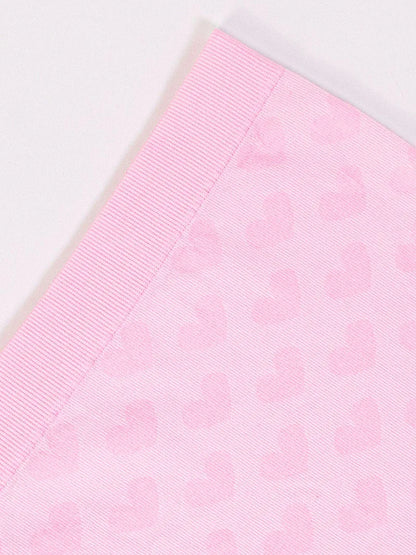 Queen of Spades Love Heart Women's Underwear - High Waisted Breathable Cotton Panties | Red Sexy Lingerie