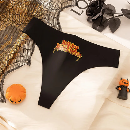 Halloween Women's Thong Set - 3 Piece Breathable Sexy Lingerie Collection