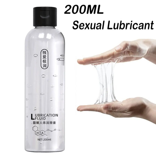 Water-Based Personal Lubricant - Safe Intimate Gel for Women, Men & Couples (200ml/500ml)