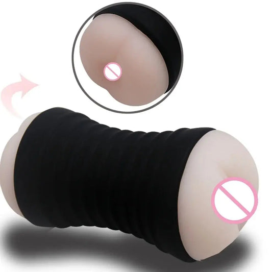 Realistic Vagina & Anal Male Masturbator Cup - Pocket Pussy Stroker | Men's Adult Pleasure Toy