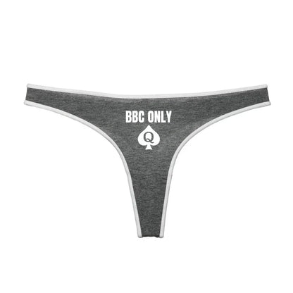 Sexy Queen of Spades G-String Thong - BBC ONLY Cotton Underwear | Soft Lingerie for Women