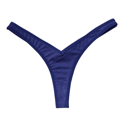 Women's V-Waist Sports Thong - Sexy Breathable G-String | Low Rise Elastic Bikini Panties