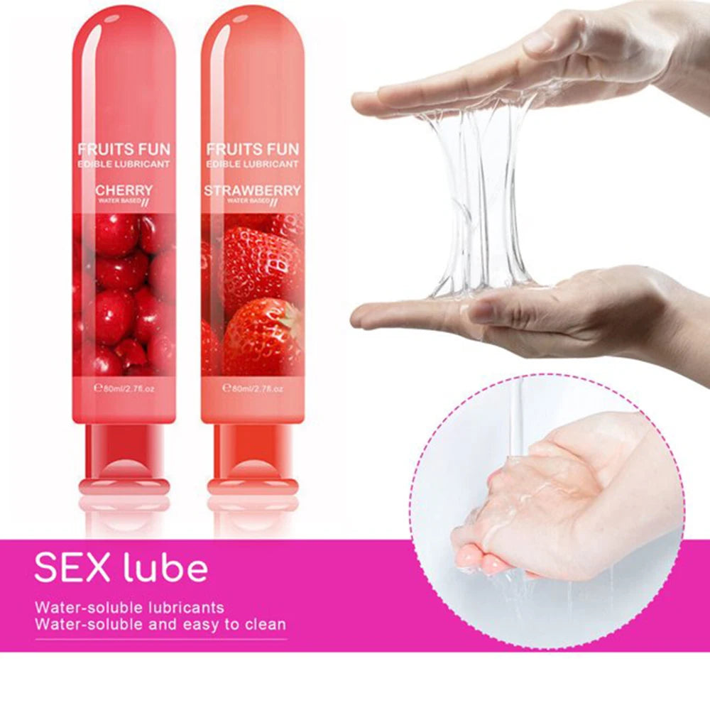 Edible Flavored Lubricant - Lickable Fruity Intimate Gel (60ml)