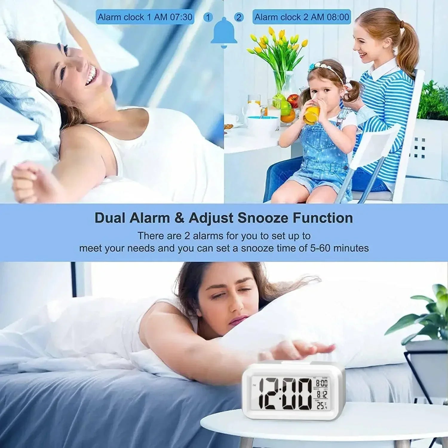 Digital Alarm Clock - Simifo