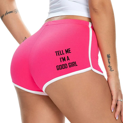 GOOD GIRL Hot Pants - Sexy Women's Shorts Lingerie | Stretch Yoga Sports Underwear
